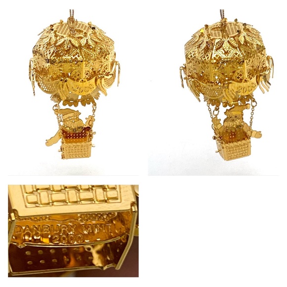 2000 Danbury Mint Christmas Spirit 23kt.Gold Plated...
